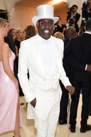 Lil Yachty in custom Moschino at the 2017 Met Gala / Image via Getty